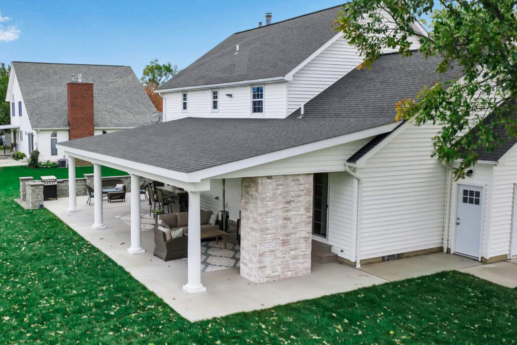 covered porch patio build in buffalo ny