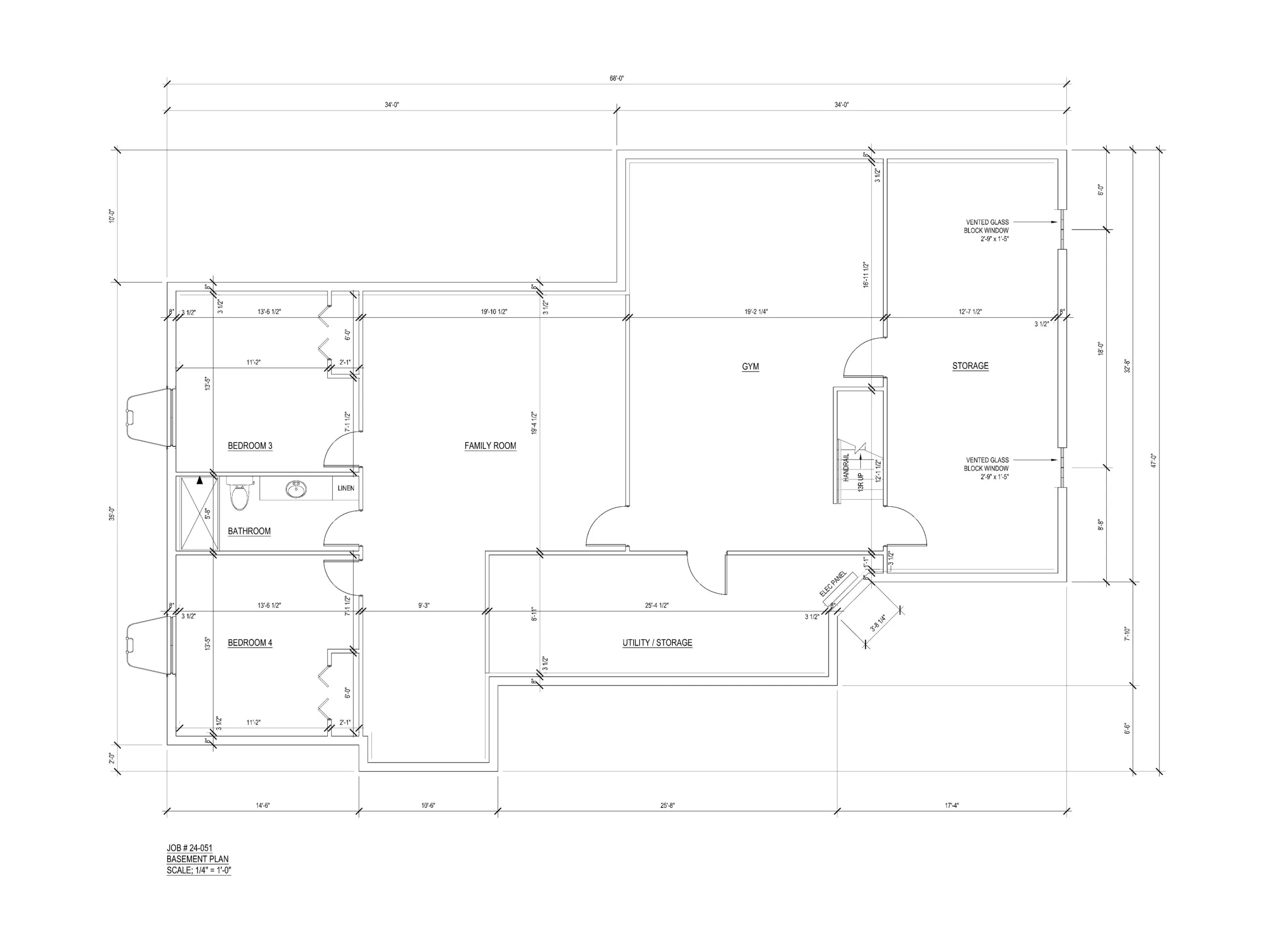 Finished Basement Plan
