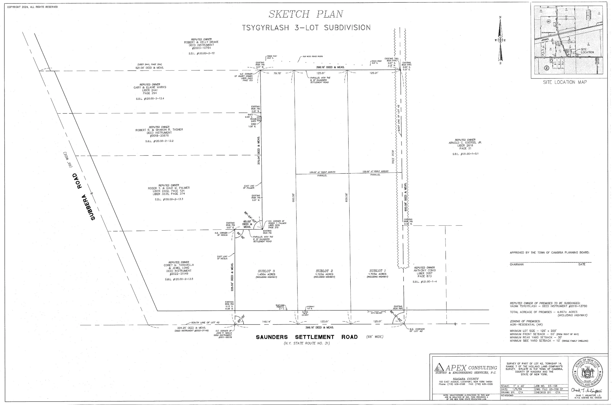 Custom homes subdivision plan