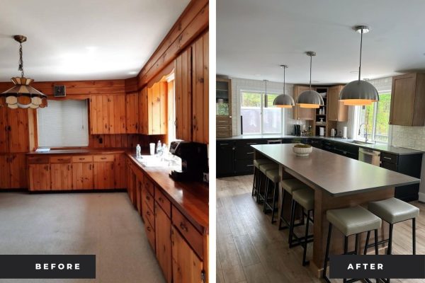 TBrothers before and after kitchen renovation